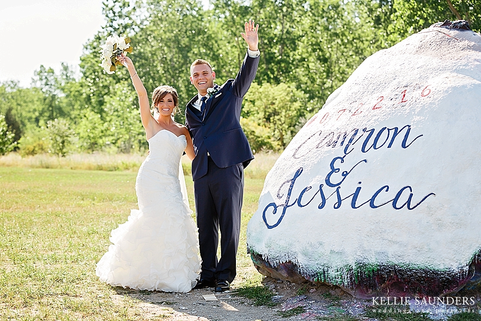 The Rock in Romeo Decorated for a Wedding